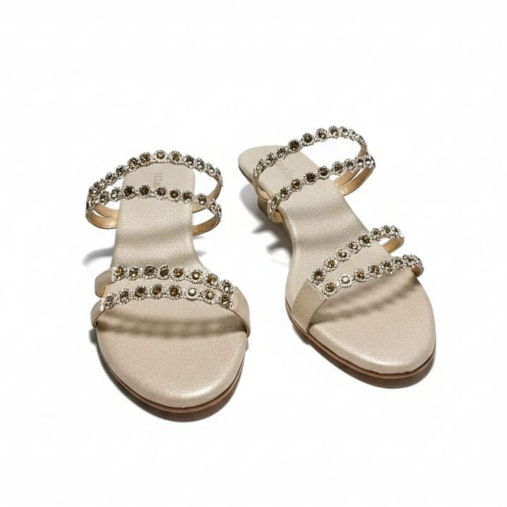 Women's Block Heel Evening Slide Sandals